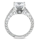 0.80CTW Diamond Solitaire Accent Engagement/Wedding Ring 14K White Gold