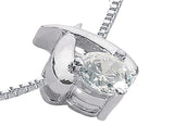 1/4ctw Diamond Solitaire Pendant/Necklace 14K White Gold